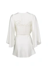 FLEUR DU MAL BRIDE EMBROIDERED ANGEL SLEEVE ROBE