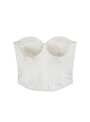 Fleur Du Mal Hamptons Bustier Top In Ivory