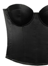 Fleur Du Mal Hamptons Bustier In Black