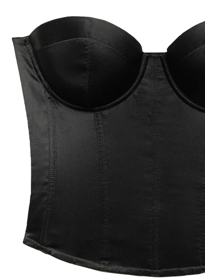 Fleur Du Mal Hamptons Bustier In Black