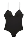 Fleur Du Mal Cupped Nonwire Bodysuit In Black