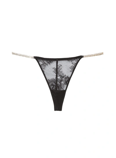 FLEUR DU MAL CRYSTAL BOUQUET LACE V-STRING