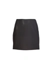 Fleur Du Mal Mesh Mini Skirt In Black