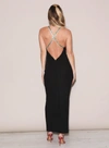 Fleur Du Mal Jersey Embellished Dress In Black
