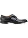 CHURCH'S classic monk shoes,LEATHER100%