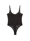 Fleur Du Mal Le Stretch Lace Bodysuit In Black