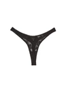 Fleur Du Mal Le Stretch Lace Thong In Black