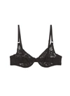 Fleur Du Mal Le Stretch Lace-embroidery Bra In Black