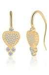 Gabi Rielle Radiant Love Drop Earrings In Gold