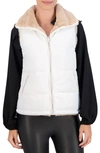 OOKIE & LALA OOKIE & LALA WATER RESISTANT REVERSIBLE FAUX FUR PUFFER VEST