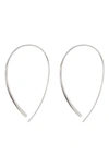 Sterling Forever Her Bridesmaid Style Drop Earrings In Silver