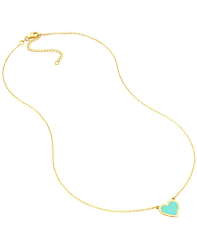 PURE GOLD PURE GOLD 14K HEART NECKLACE