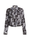 CINQ À SEPT WOMEN'S HOLIDAY JAMIE FLORAL PLEATED TOP