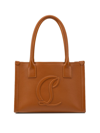 Christian Louboutin Women's Small By My Side Leather Tote Bag In Brown
