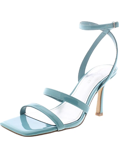 Marc Fisher Deric Womens Square Toe Ankle Strap In Blue