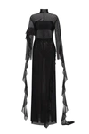 Milla Chic Sheer Co-ord Set In Black, Xo Xo In Black