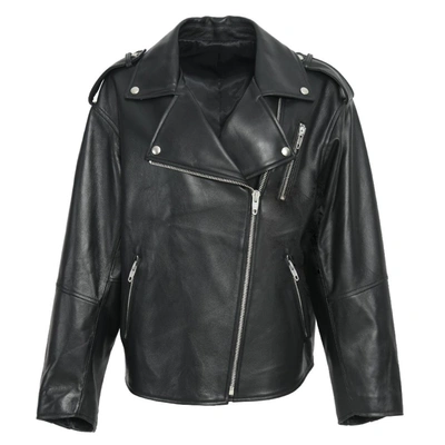 Wanan Touch Elvis Jacket In Black Lambskin