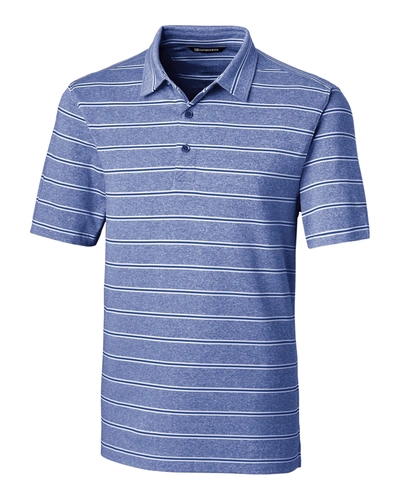 Cutter & Buck Forge Heathered Stripe Stretch Mens Polo Shirt In Multi