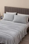 WOVEN & WEFT WOVEN & WEFT SOLID PLUSH VELOUR SHEET SET