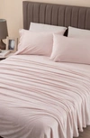 WOVEN & WEFT WOVEN & WEFT SOLID PLUSH VELOUR SHEET SET