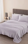 WOVEN & WEFT WOVEN & WEFT SOLID PLUSH VELOUR SHEET SET