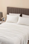 WOVEN & WEFT WOVEN & WEFT SOLID PLUSH VELOUR SHEET SET