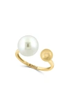 Effy 14k Gold Freshwater Pearl Ring In Yellow Gold