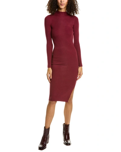 Dress Forum Mock Neck Sweaterdress In Red