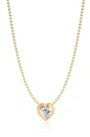 Gabi Rielle Radiant Love Cz Pendant Necklace In Gold