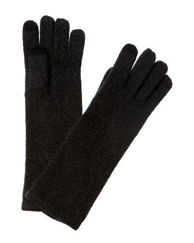 Sofiacashmere Basic Cashmere Gloves In Grey