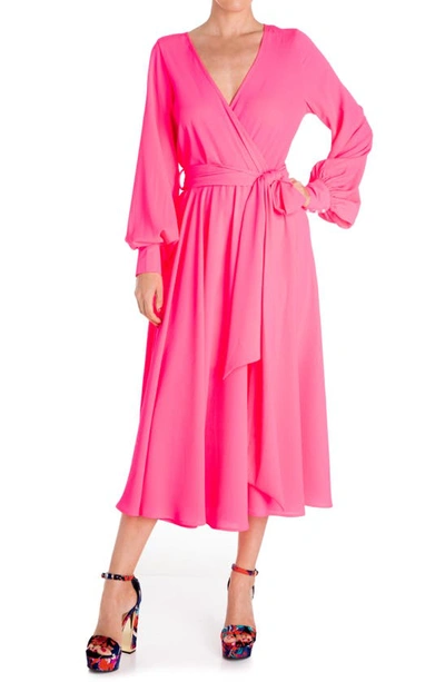 MEGHAN LA MEGHAN LA LONG SLEEVE MIDI DRESS