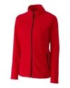 Clique Tempo Stretch Full Zip Womens Softshell Jacket In Red