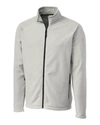 Clique Men's Summit Full Zip Microfleece Jacket In Silver