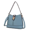 Mkf Collection By Mia K Ezra Snake Embossed Vegan Leather Women's Shoulder Bag In Multi