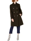 VINCE CAMUTO WOMENS WOOL BLEND DOUBLE BREASTED WOOL COAT