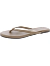 Tkees Foundations Womens Faux Leather Toe-post Flip-flops In Multi