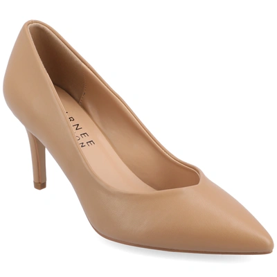 JOURNEE COLLECTION COLLECTION WOMEN'S WIDE WIDTH SUPERNATURAL TRU COMFORT FOAM GABRIELLA PUMPS WARM SHADES