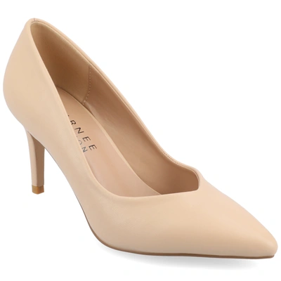 Journee Collection Collection Women's Narrow Width Supernatural Tru Comfort Foam Gabriella Pumps Warm Shades In Pink