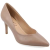 Journee Collection Gabriella Womens Pointed Closed Toe Stiletto Heel Pumps In Pink