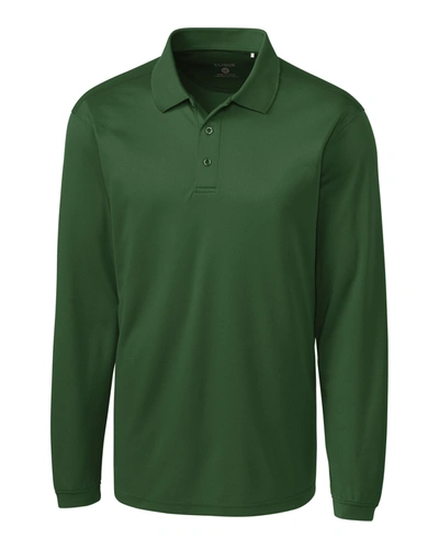 Clique Men's L/s Ice Pique Polo Shirt In Green