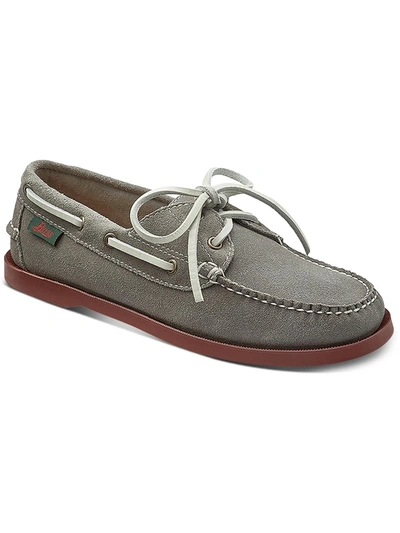 G.h. Bass & Co. Hampton Boat Womens Flat Slip On Boat Shoes In Grey