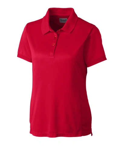 Clique Oslo Pique Lady Polo Shirt In Red