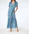Gilner Farrar Floral Printed Maxi Dress In Cottage Gard In Multi