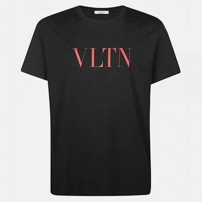 Valentino Men Short Sleeve Crew Neck T-shirt In Black