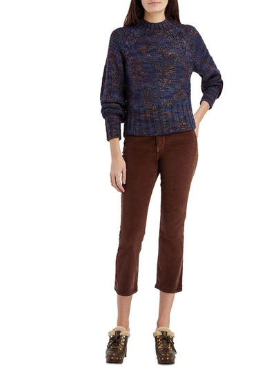 Veronica Beard Carly Womens Corduroy High Rise Flare Jeans In Multi