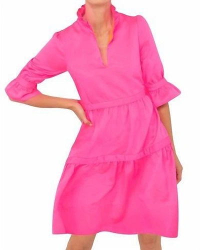 Gretchen Scott Teardrop Dress - Faille In Pink