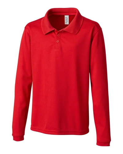 Clique L/s Spin Youth Polo In Red