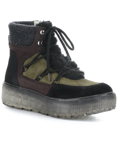 Bos. & Co. Ideal Waterproof Suede & Leather Boot In Black