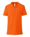 Clique Addison Youth Polo In Orange