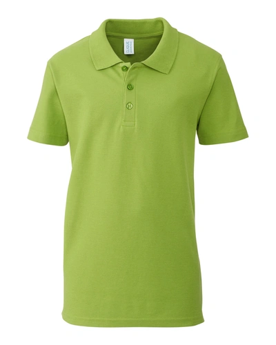 Clique Addison Youth Polo In Green